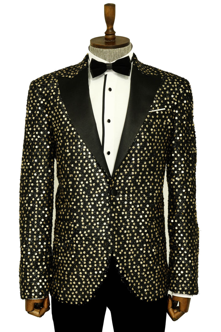 Blazer de fiesta con estampado brillante y efecto ahumado | Wessi