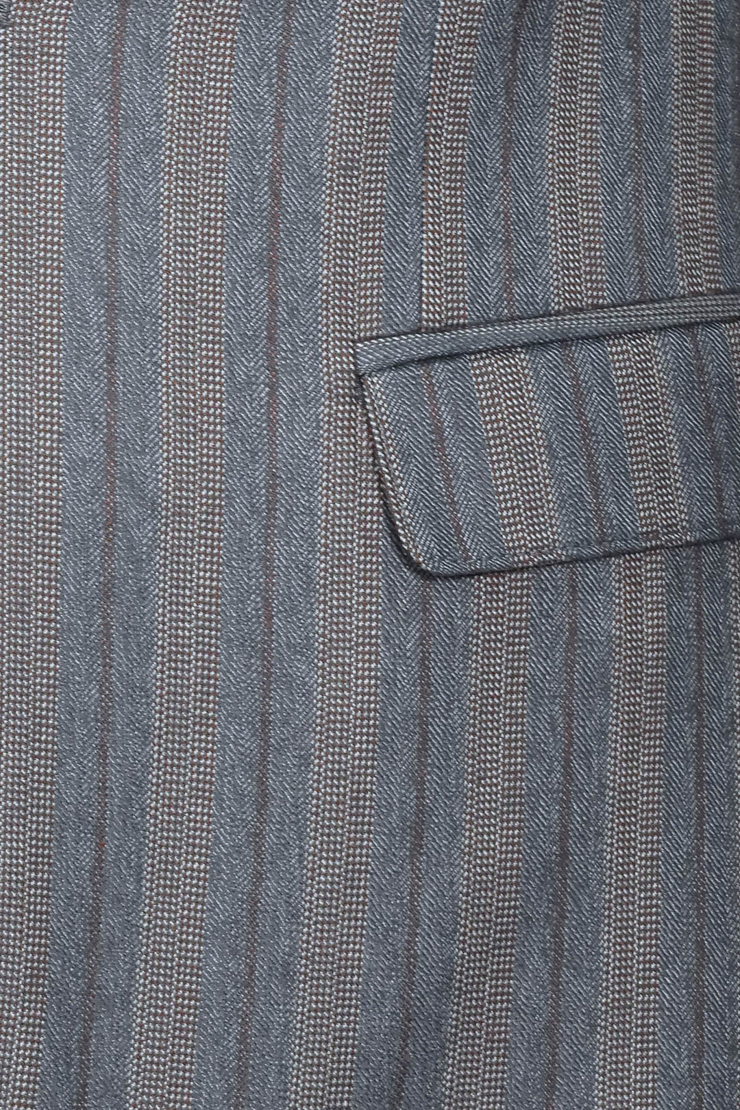 Blazer gris de rayas de corte entallado para hombre - Wessi