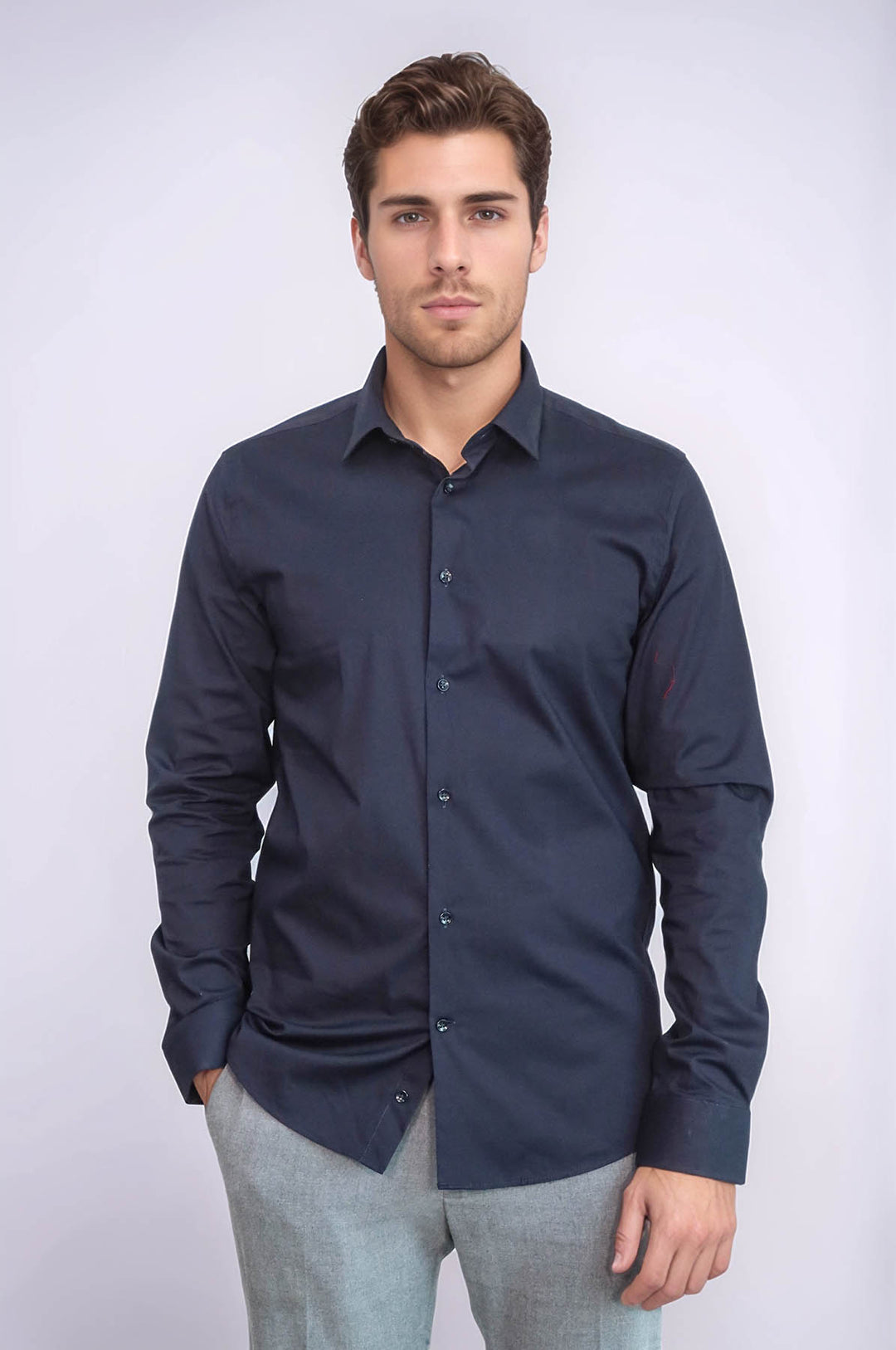 Navy Blue Men's Shirt | Wessi