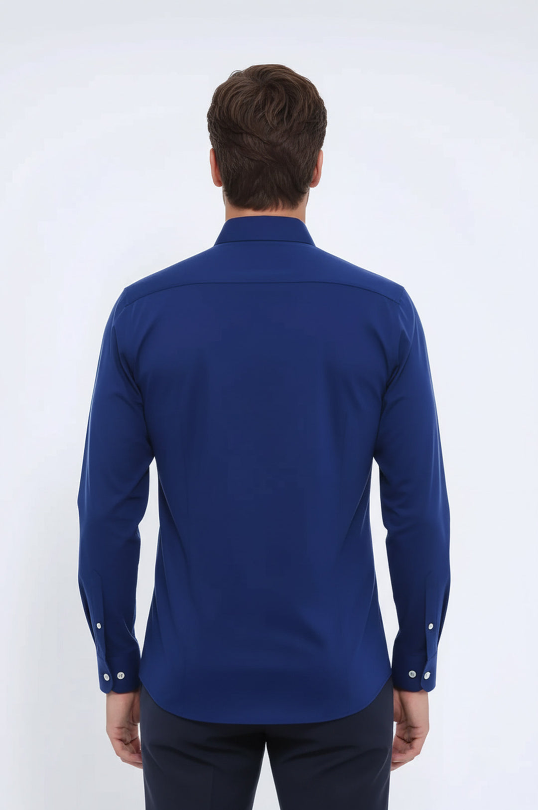 Indigo Blue Slim Fit Men's Shirt | Wessi