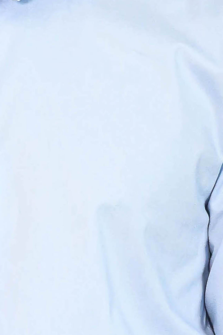 Sky Blue Slim-Fit Long Sleeve Shirt - Wessi