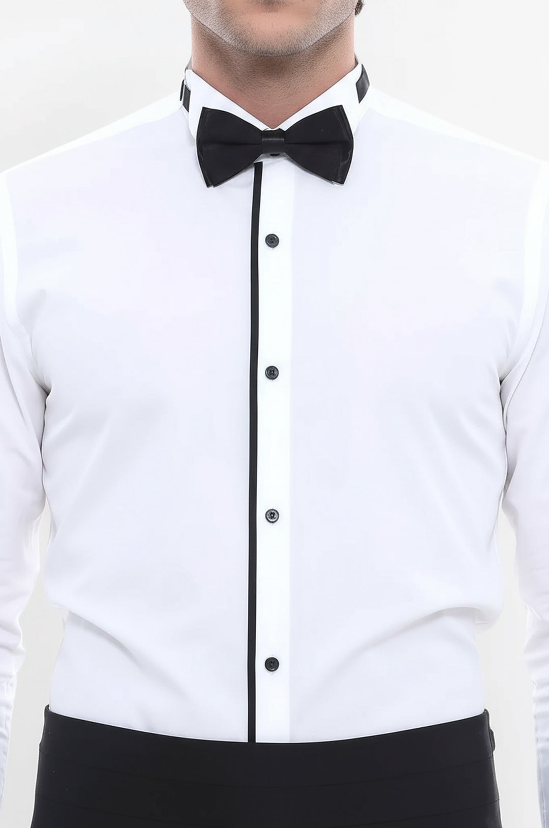 Cream Tuxedo Shirt - Wessi