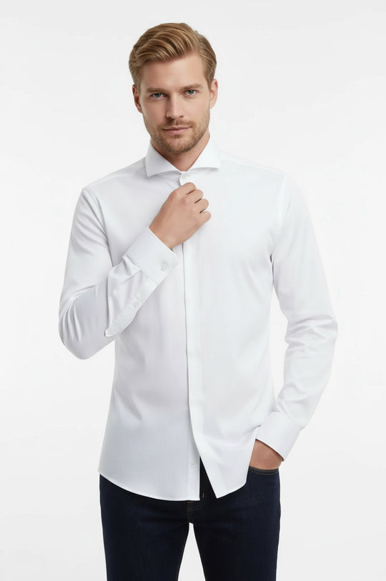 wholesale dress shirts 36 Pack Mens Short Sleeve Oxford Shirt in White