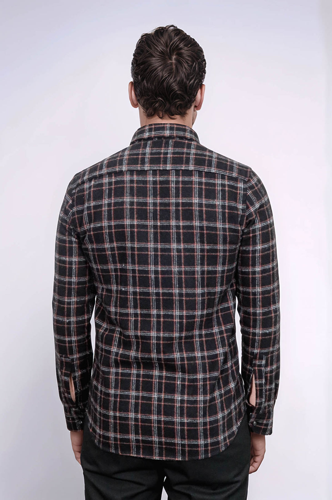 Plaid Black Men Lumberjack Shirt - Wessi