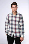 Thick Checked Grey Men Lumberjack Shirt - Wessi