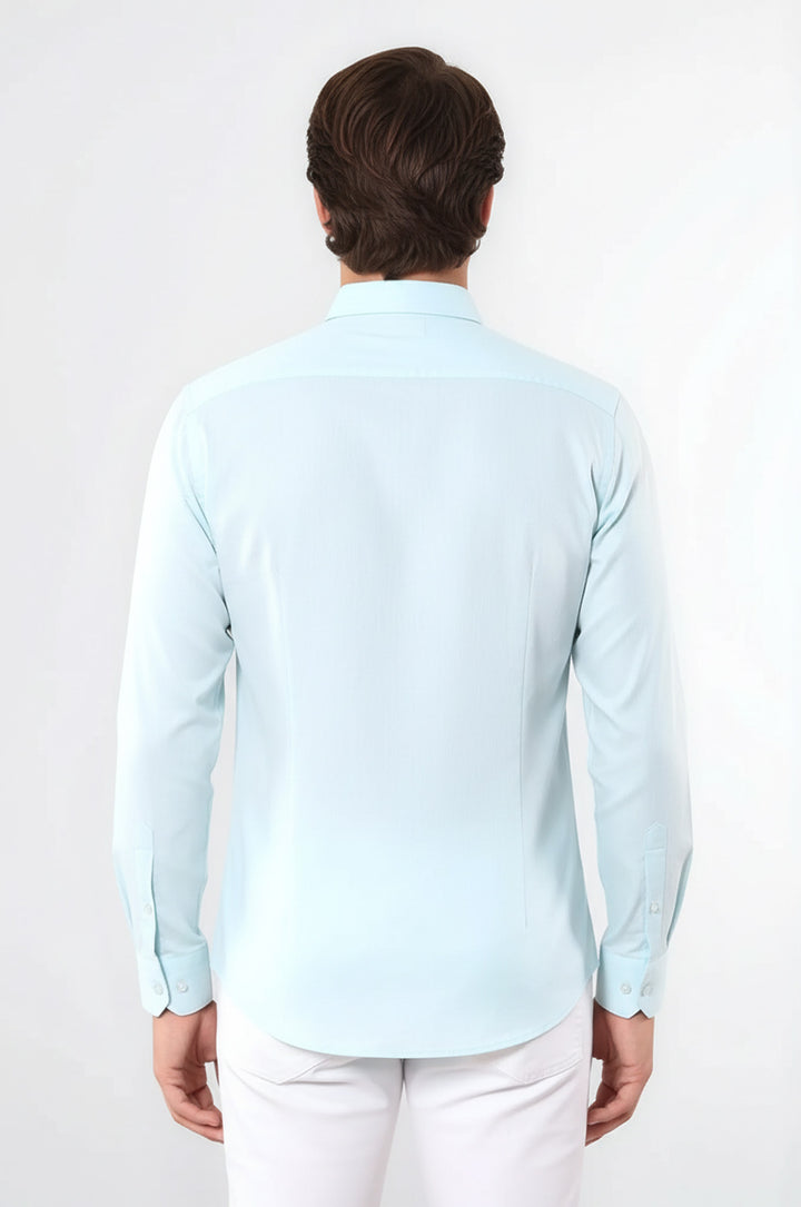 Oxford Desenli Yeşil Gömlek - Wessi