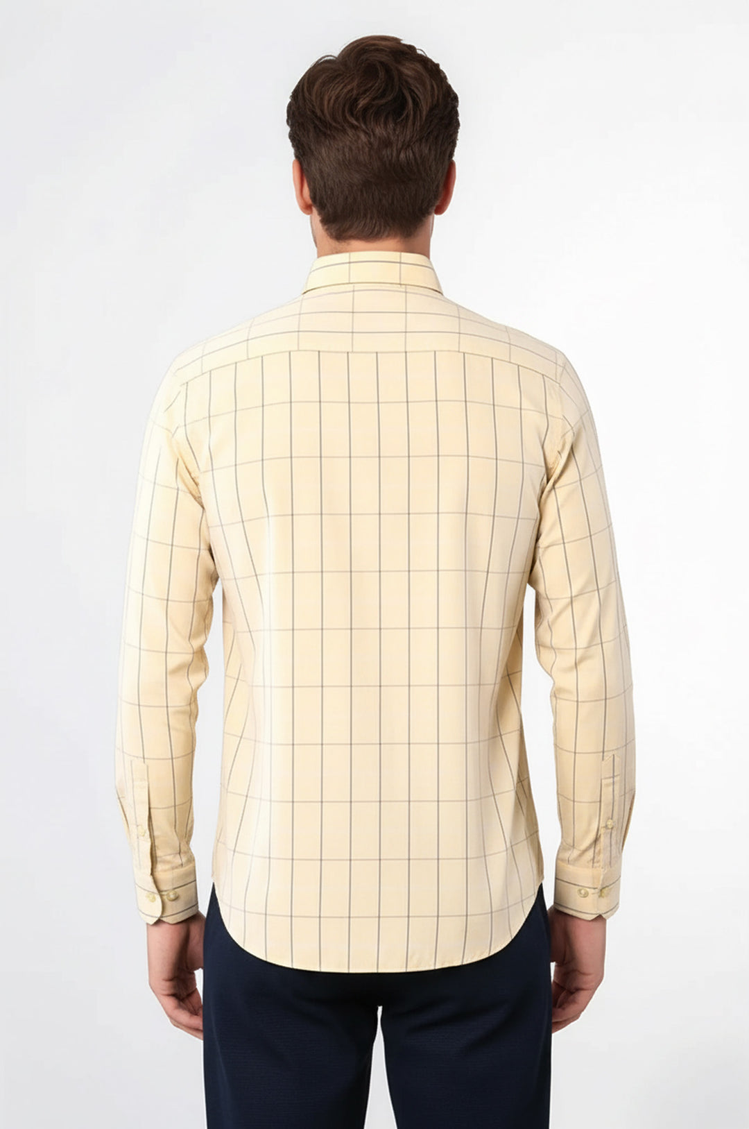 Camisa de cuadros amarilla para hombre | Wessi