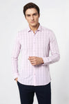 Camisa a cuadros rosa claro para hombre | Wessi