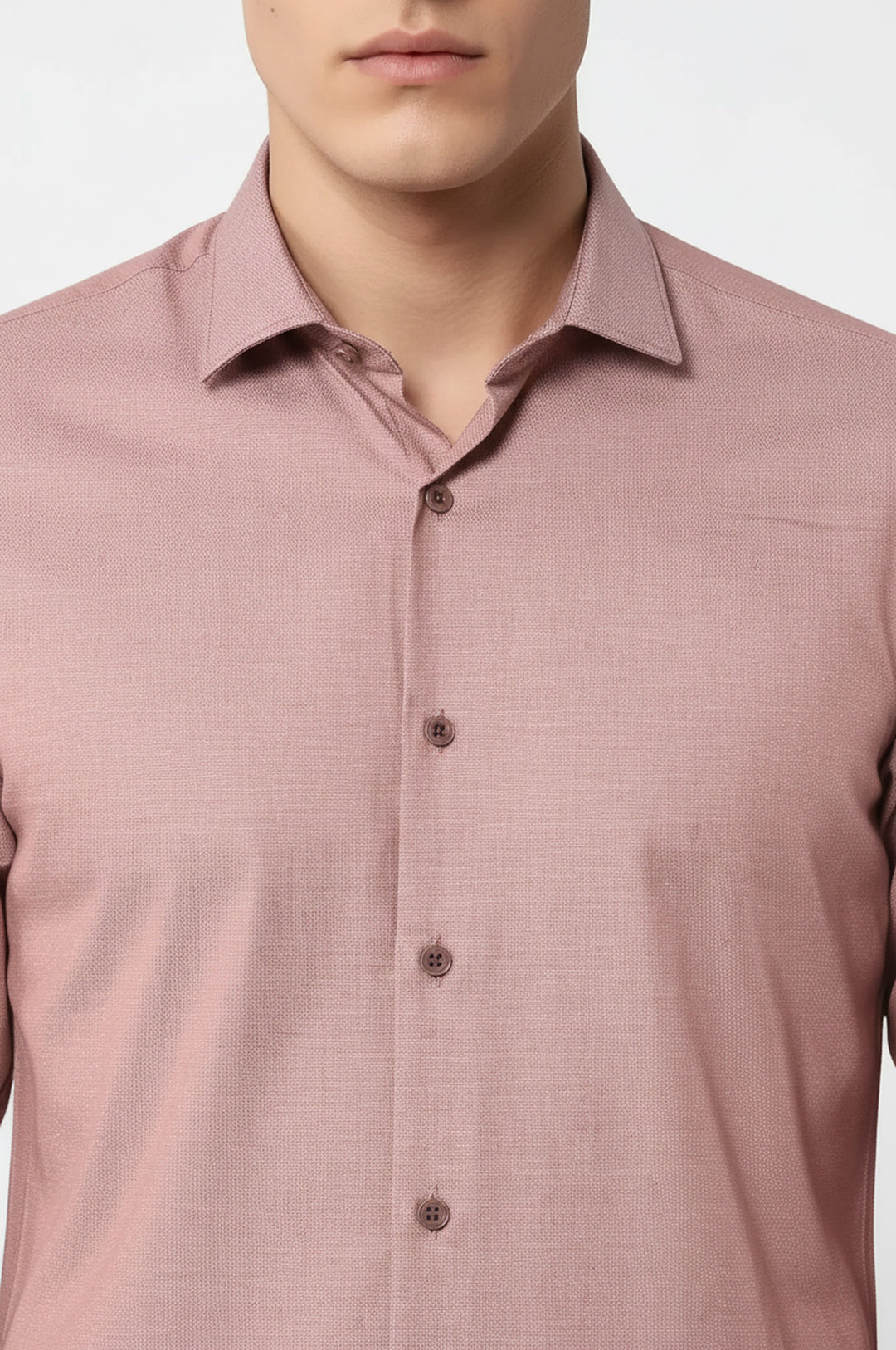 قميص بني منقوش بنقاط | ويسي - ويسي