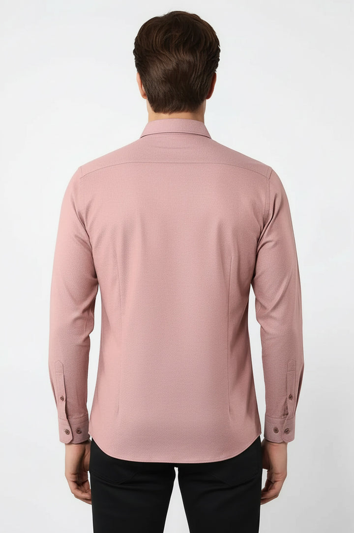 قميص بني منقوش بنقاط | ويسي - ويسي