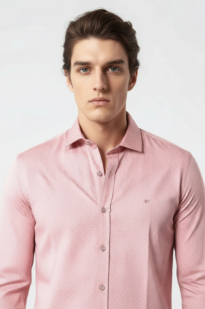 Pink Cotton Shirt for Men | Wessi