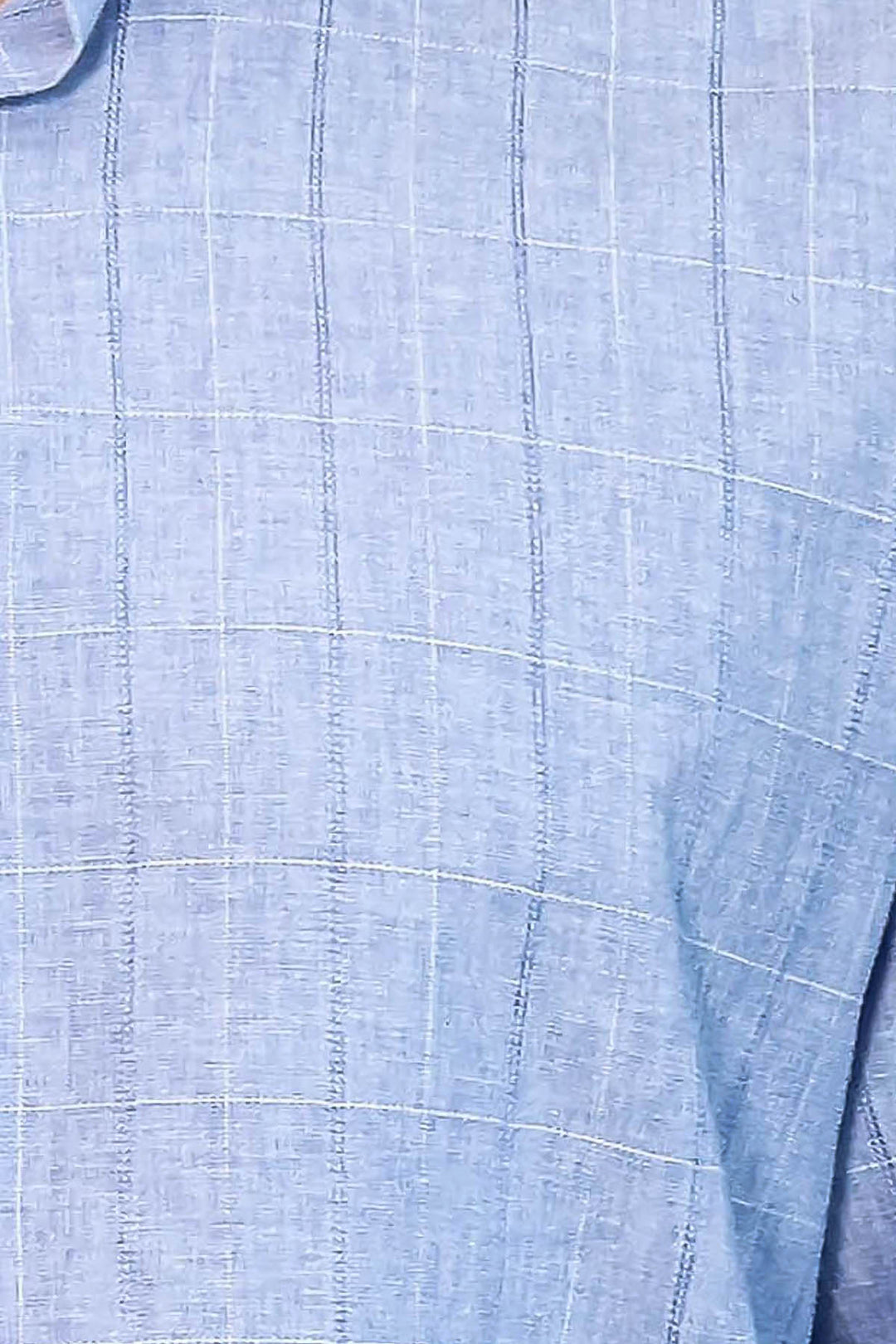 Checked Long Sleeve Blue Shirt | Wessi