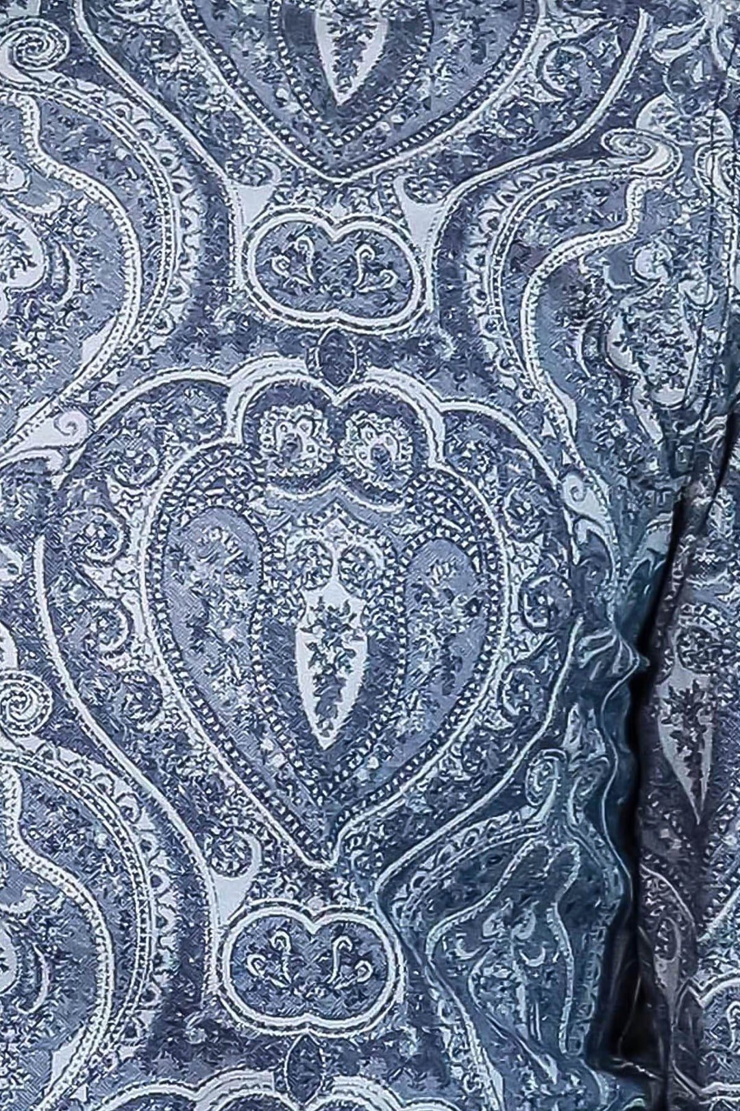 Blue Patterned Slim Fit Men's Shirt - Wessi