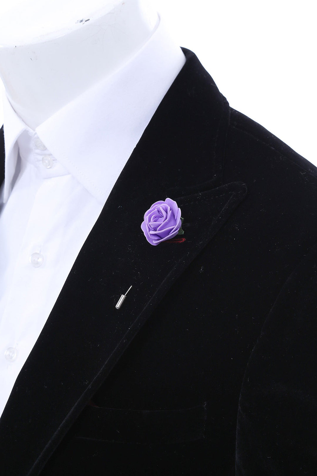 Pin de solapa con flor de lila para hombre - Wessi