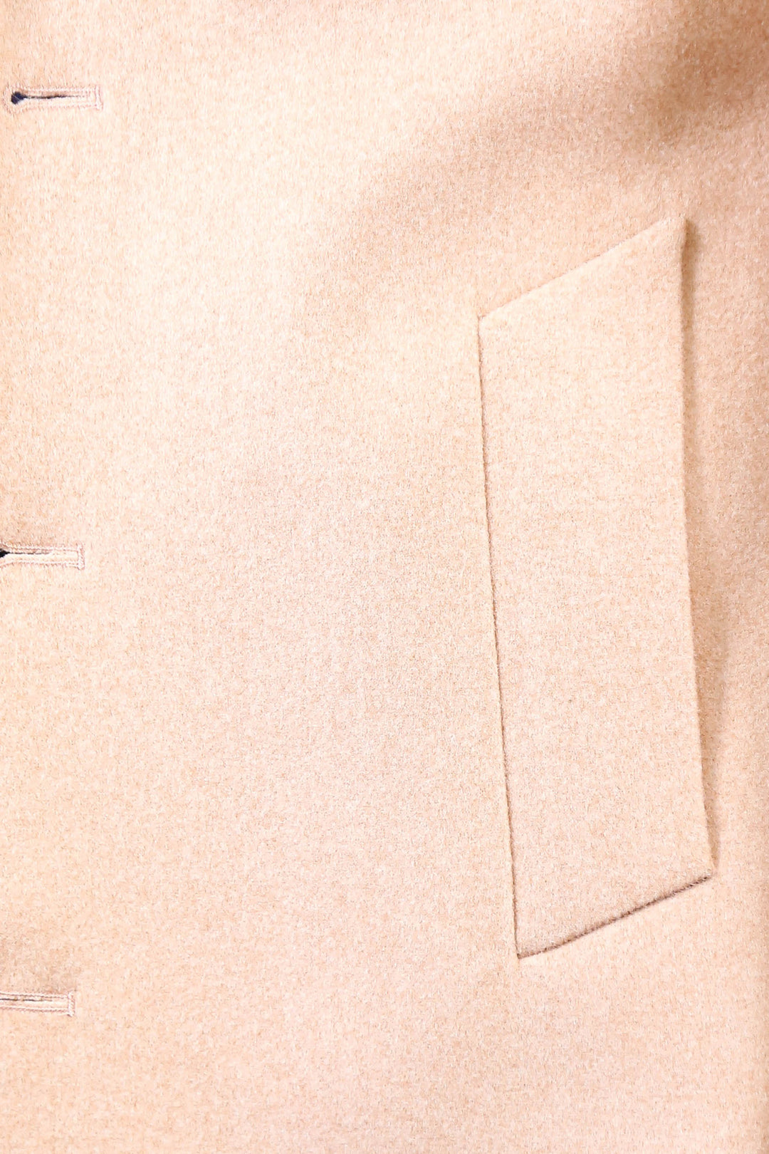 معطف صوف واسع طية صدر السترة باللون الوردي الفاتح للرجال - ويسي