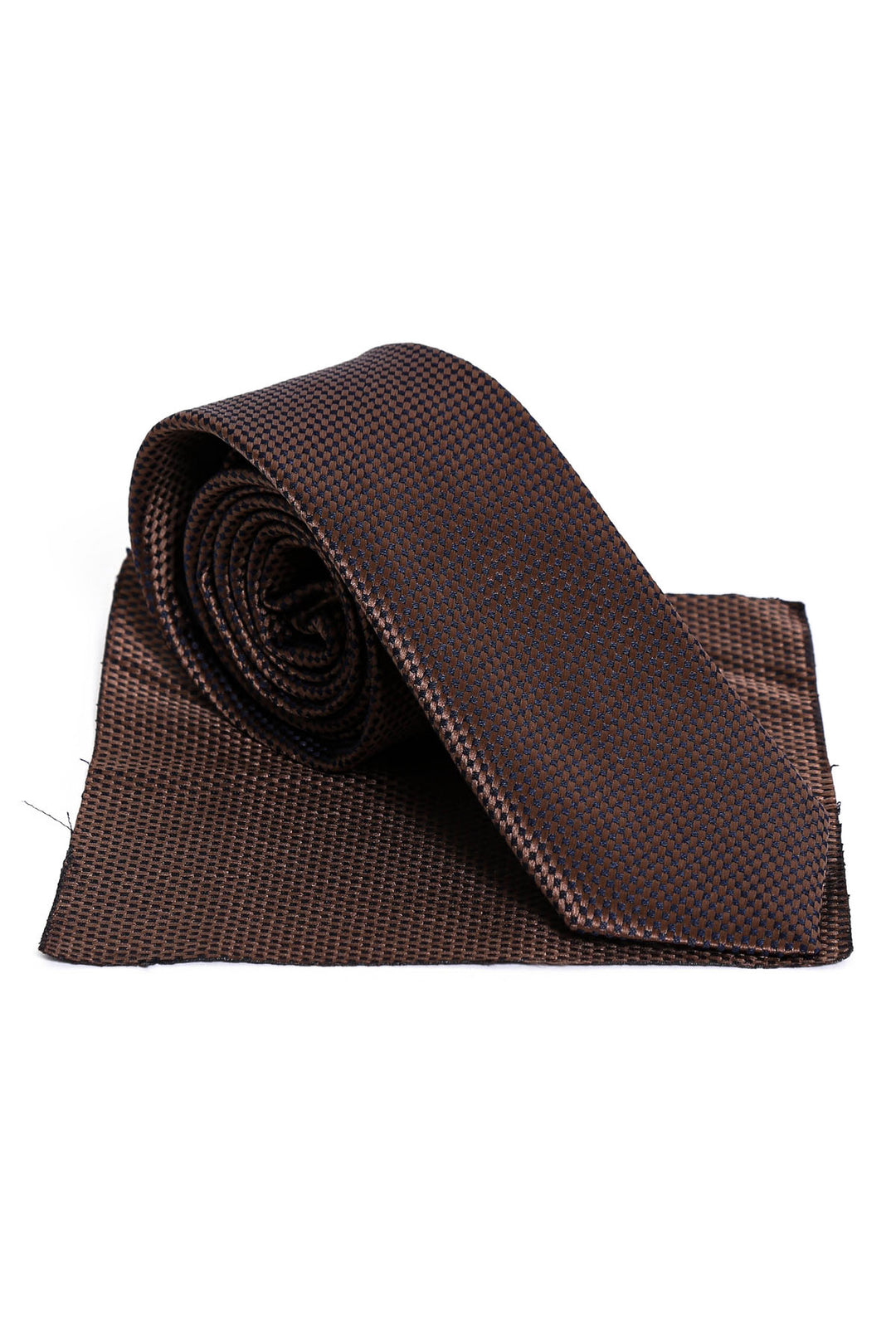 Corbata marrón estampada para hombre - Wessi