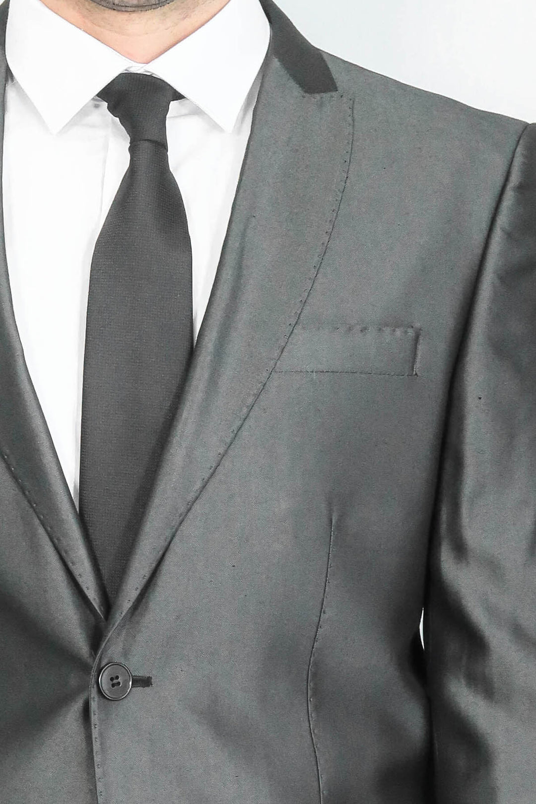 Traje antracita brillante para hombre | Wessi