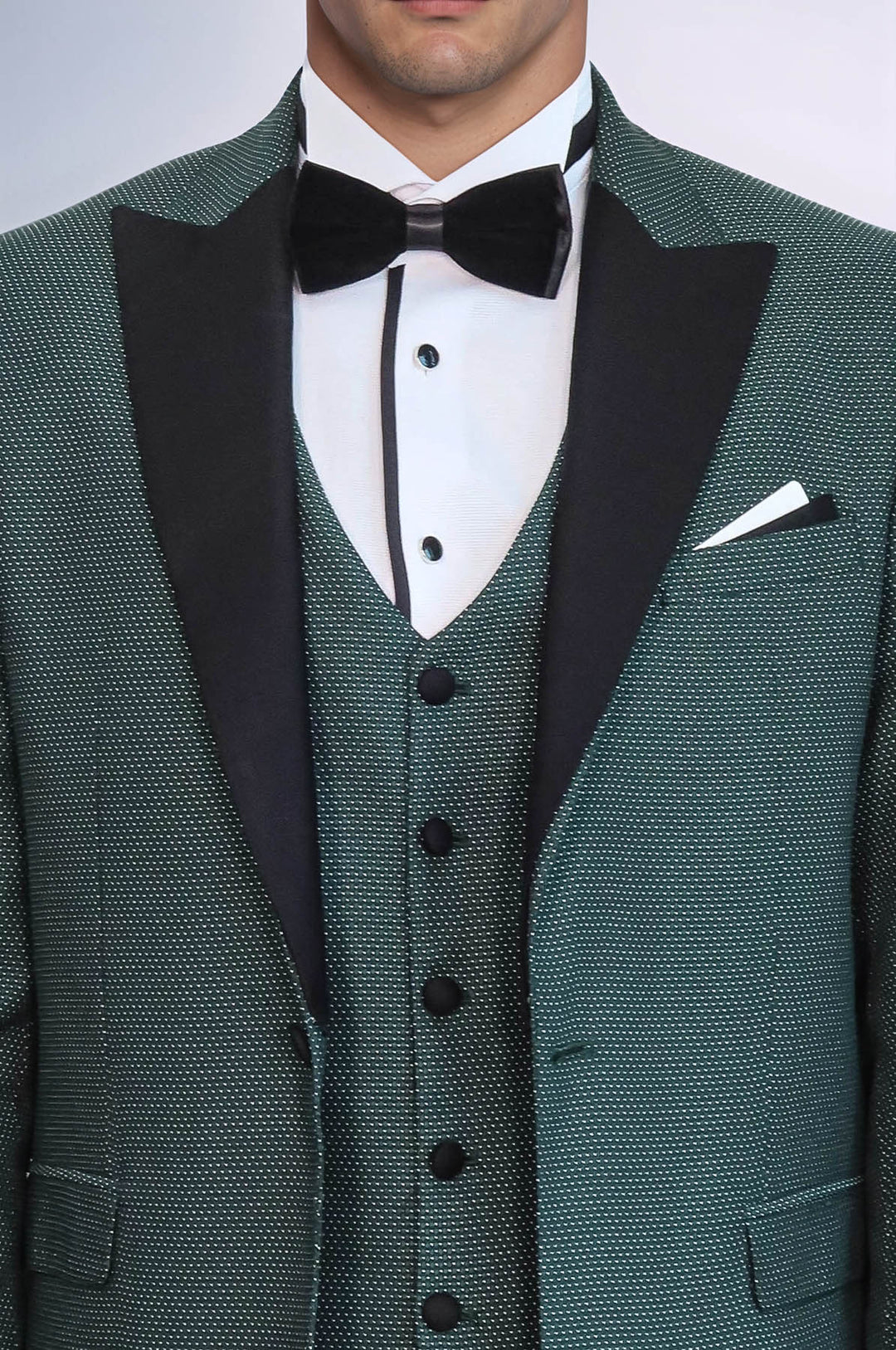 Green Removable Lapel Tuxedo | Wessi