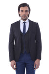 Brown Plaid Men's Winter 3 Piece Suit - Wessi