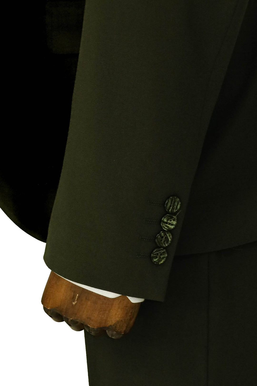 Three Piece Slim Fit Single Button Green Men Suit