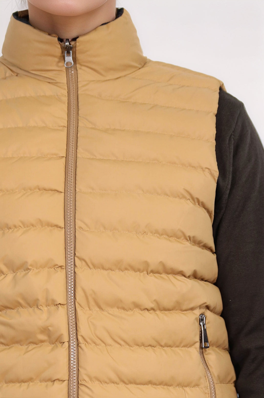 Reversible Puffer Yellow Men Down Vest - Wessi
