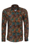 Animal Patterned Long Sleeves Multicolor Men Shirt - Wessi