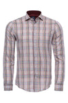 Beige Plaid Slim-Fit Shirt | Wessi - Wessi