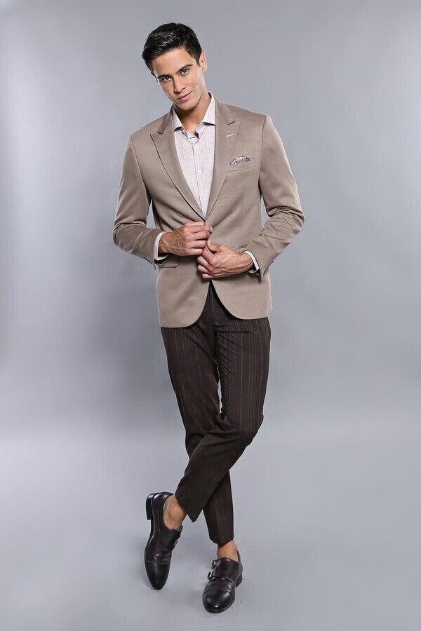 Chaqueta beige para hombre - Wessi