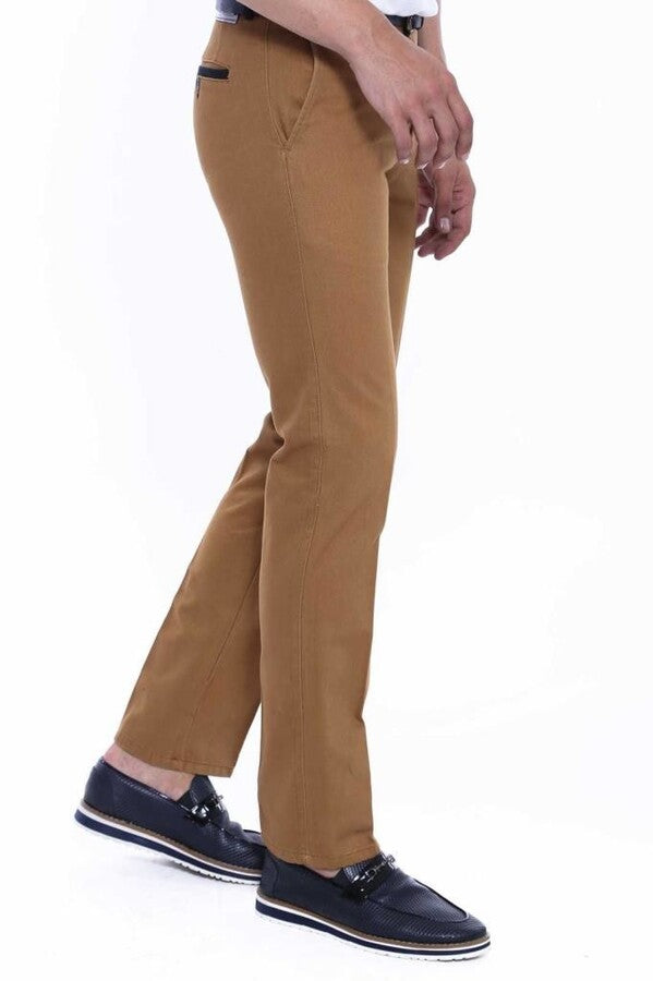 Belt Coloured Tan Pants - Wessi