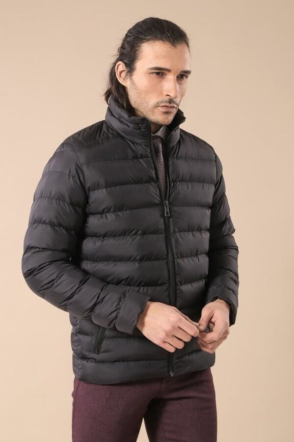 Black Short Men Down Jacket | Wessi