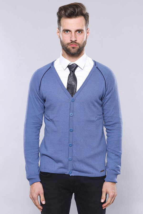 Blue Cotton Knitwear - Wessi