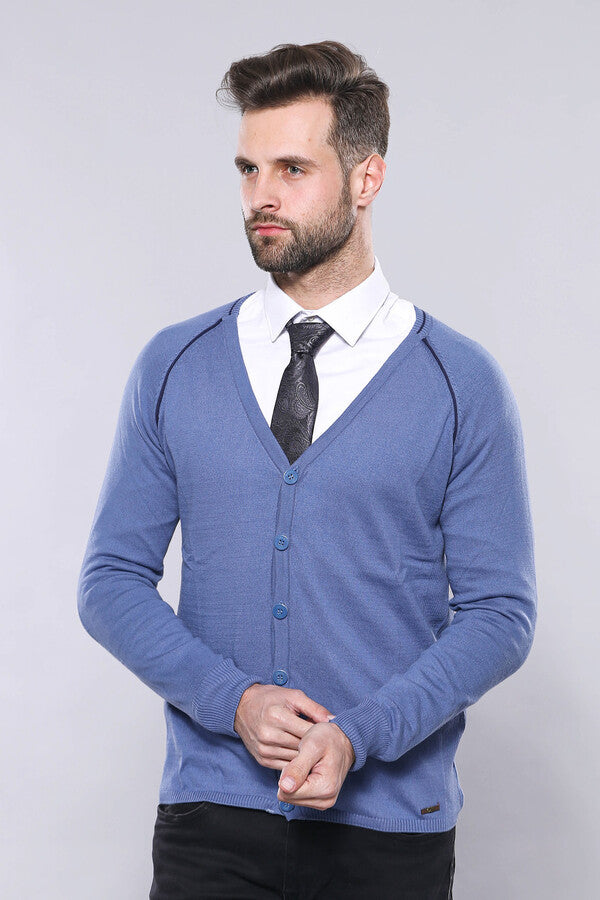 Blue Cotton Knitwear - Wessi