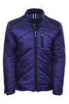 Blue Quilted Down Coat - Wessi