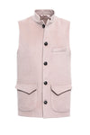 Cream Cachet Mandarin Collar Vest - Wessi