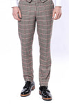 Checked Light Grey Men Pants - Wessi