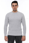 Jersey de hombre gris claro con cuello redondo y estampado - Wessi