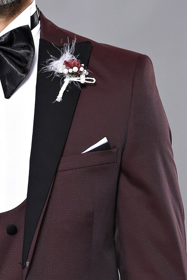 Claret Red Men's Tuxedo | Wessi