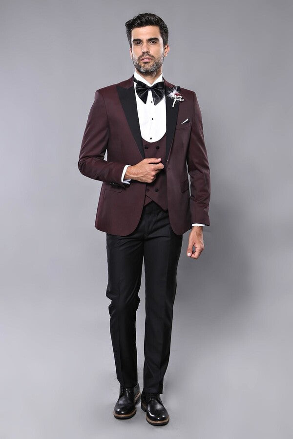 Claret Red Men's Tuxedo | Wessi