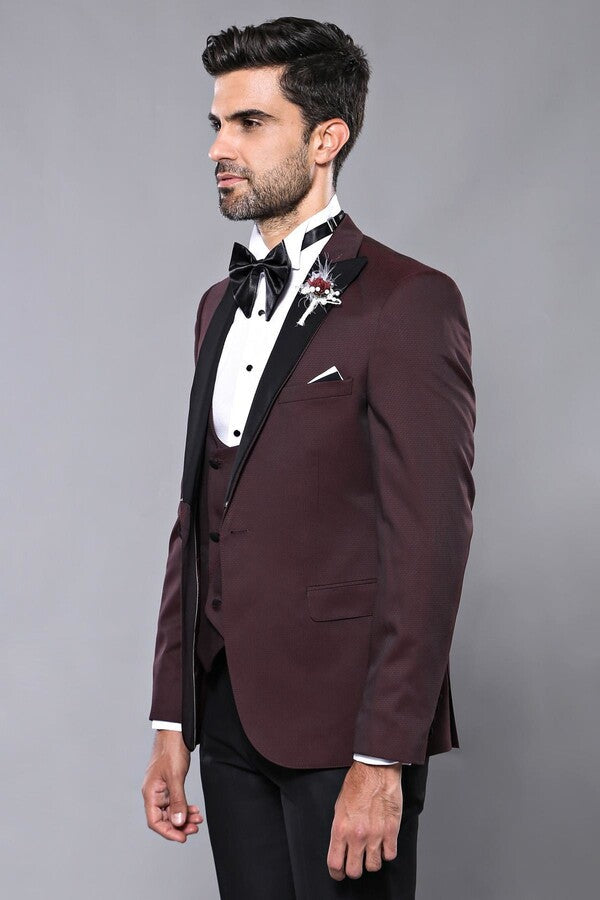 Claret Red Men's Tuxedo | Wessi