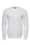 Cream Plain Circle Neck Sweatshirt - Wessi