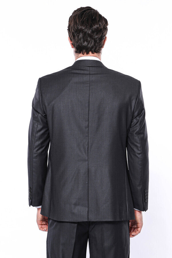 Traje gris oscuro 4 Drop Regular | Wessi