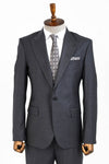 Dark Grey Wool Men's Suit - Wessi