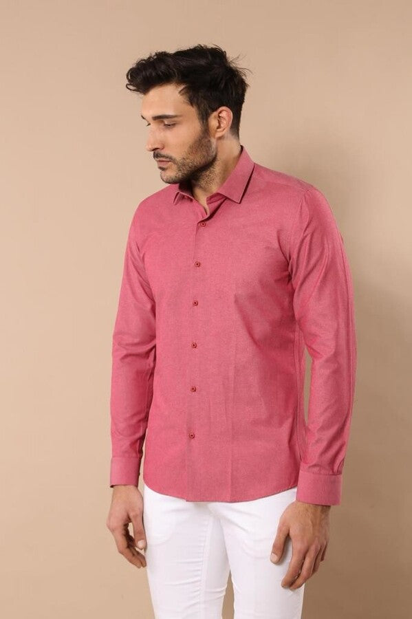 Dot-Patterned Pink Shirt | Wessi