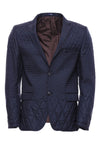 Blazer acolchado azul marino de corte entallado - Wessi