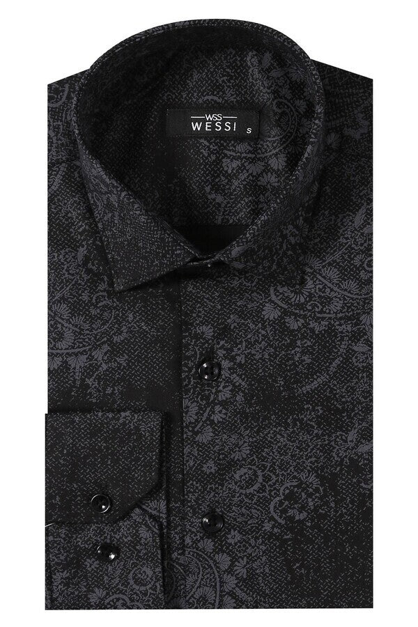 Floral Black Shirt | Wessi