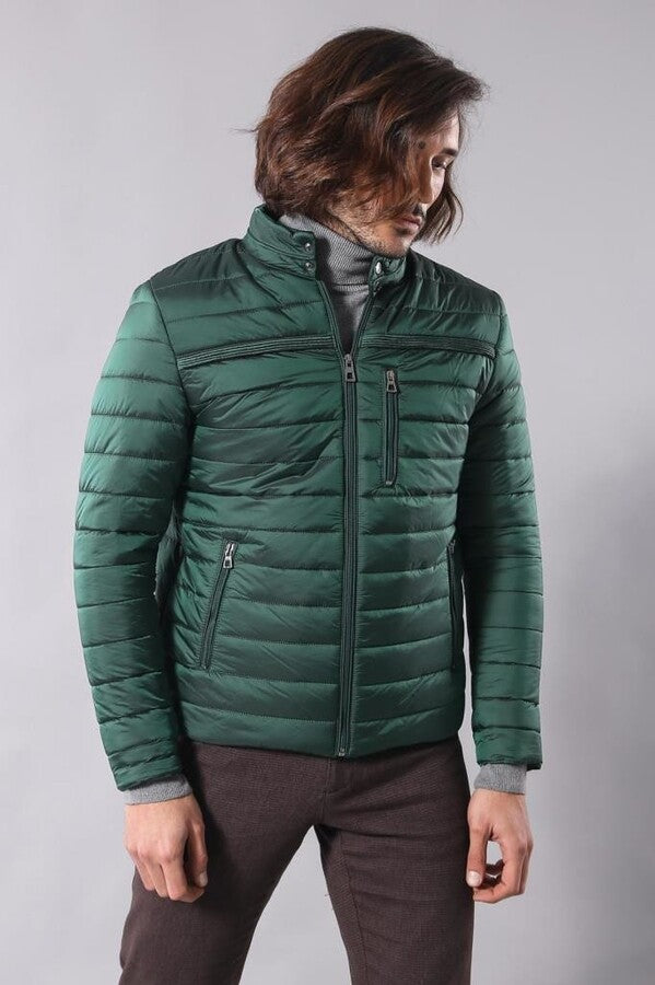 Green Down Men Coat - Wessi