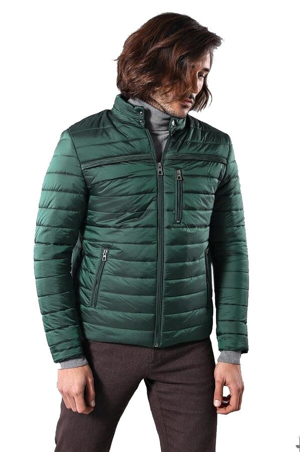 Green Down Men Coat - Wessi