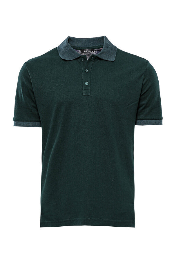 Green Oxford Polo Collar T-shirt - Wessi