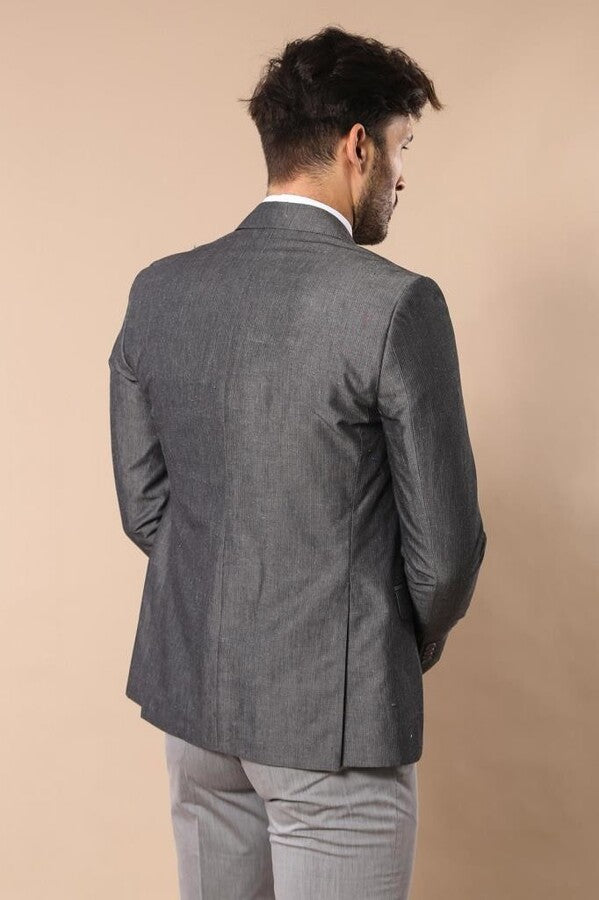 Grey Vested Suit  - Wessi