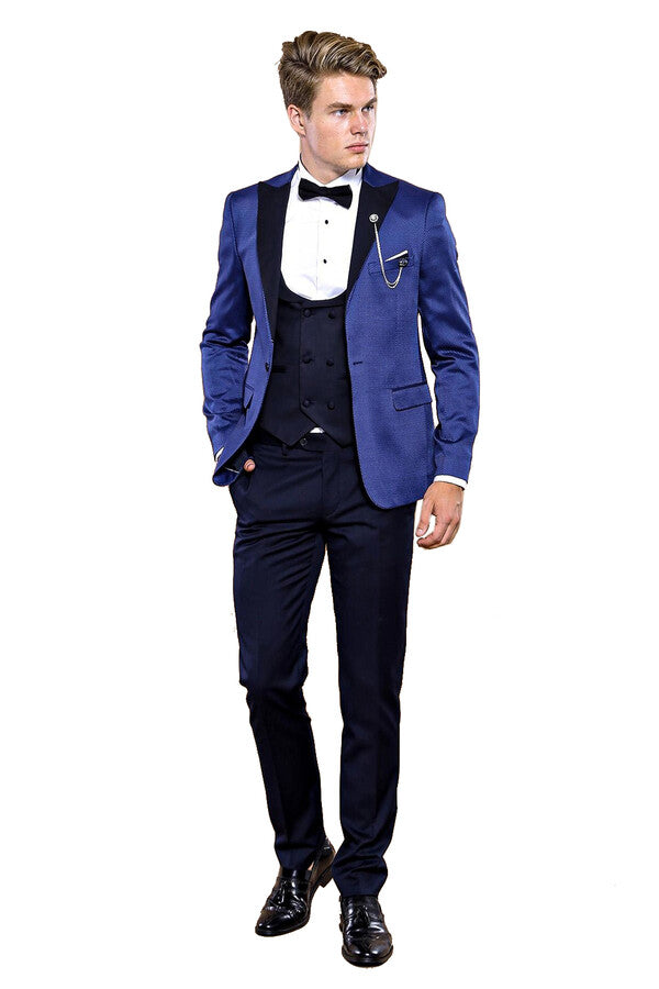 Indigo Blue Wedding Suit for Men | Wessi